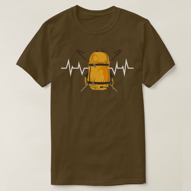 Rucksack für Wanderungen T-Shirt (Design vorne)