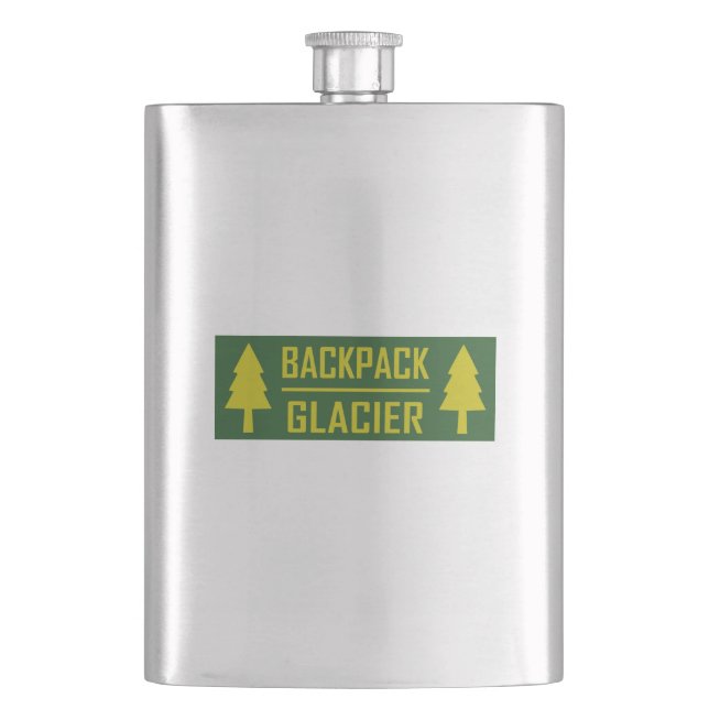 Rucksack-Gletscher Flachmann (Vorderseite)