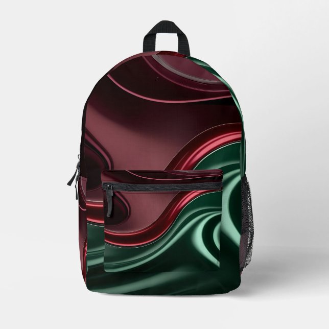 Rucksack in stilvollem abstraktem Grafikdesign (Vorderseite)