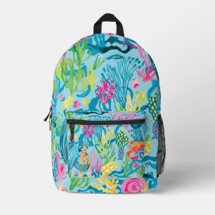 Rucksack in stylischer Grafik