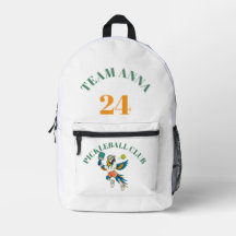 Rucksack Kids Retro Pickleball Club - Personalisie