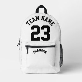 Rucksack Kinder Basketball Sport Schule B & W alle