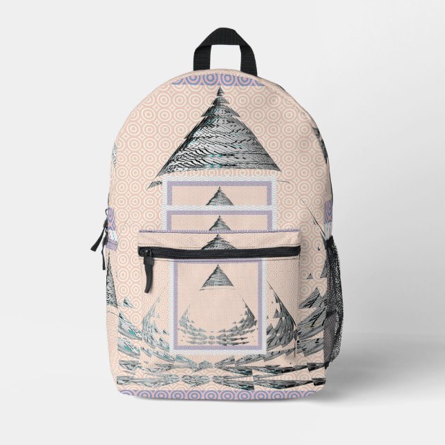 Rucksack mit aufsteigender Pyramide (Vorderseite)