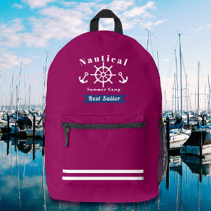 Rucksack mit nautischer Bestsailor und rotem Druck