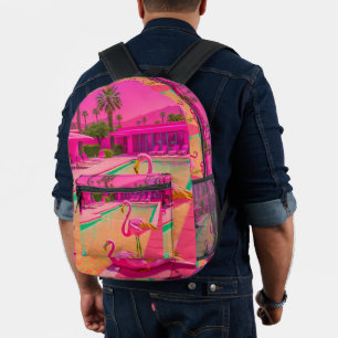 Rucksack mit rosa Palme