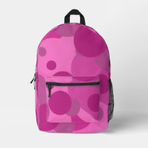 Rucksack mit rosa Punkten
