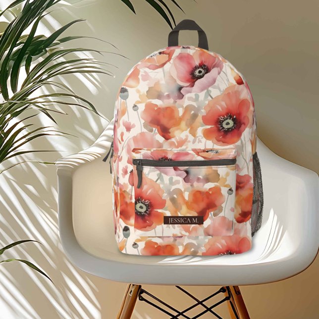 Rucksack mit rotem Mohnfeld (Von Creator hochgeladen)