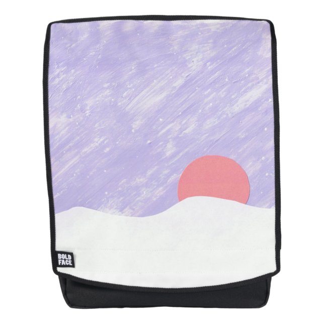 Rucksack mit Sonnenuntergang (Vorderseite)