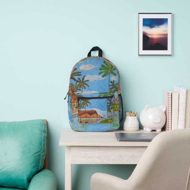 Rucksack mit tropischer Szene (InSitu)