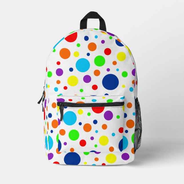 Rucksack mit weißem Regenbogen (Vorderseite)