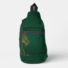 Rucksack-Rucksack für den grünen Drachen Crossbody Bag