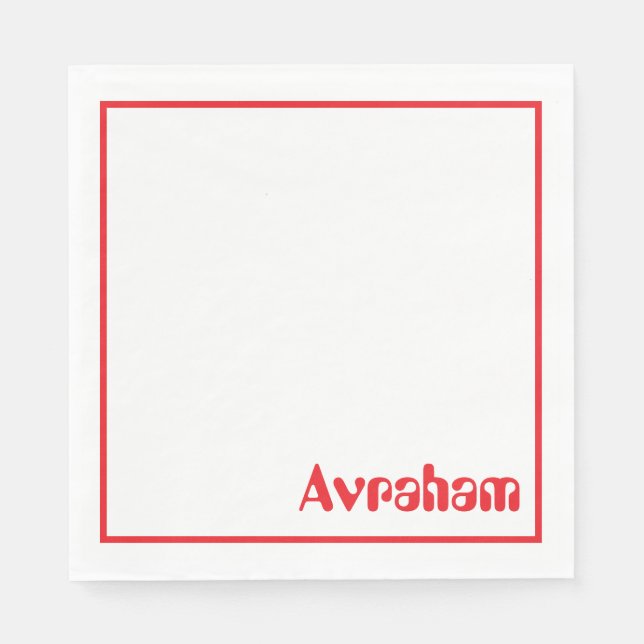 Rucksack-Servietten Serviette (Vorderseite)