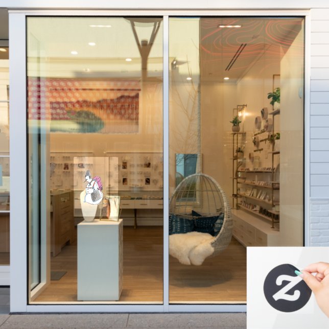 Rucksack Snowman Auto undurchsichtige Fensterverkl Fensteraufkleber (Schaufenster)