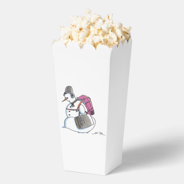 Rucksack Snowman Popcornboxen Geschenkschachtel (Geplatzt)