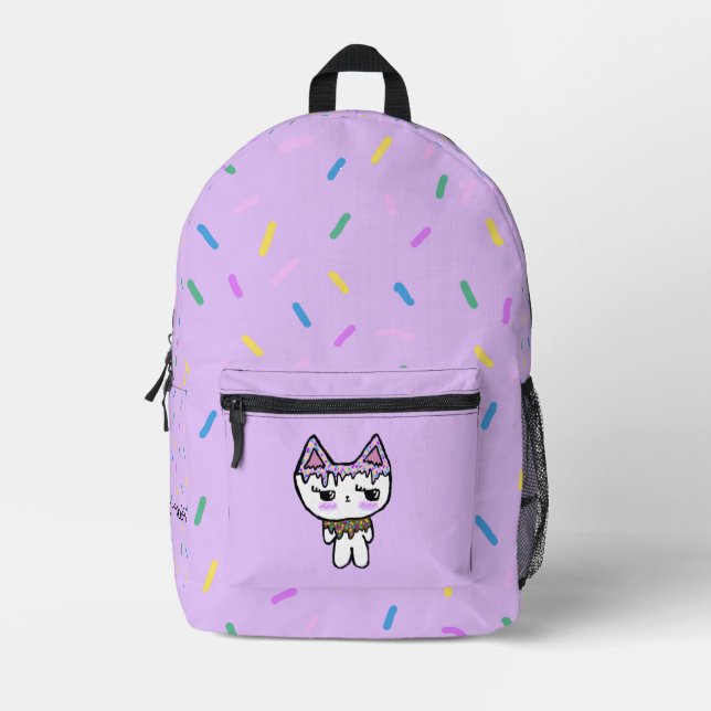Rucksack - Sprinkles Kitty Clawally Sweet Print (Vorderseite)