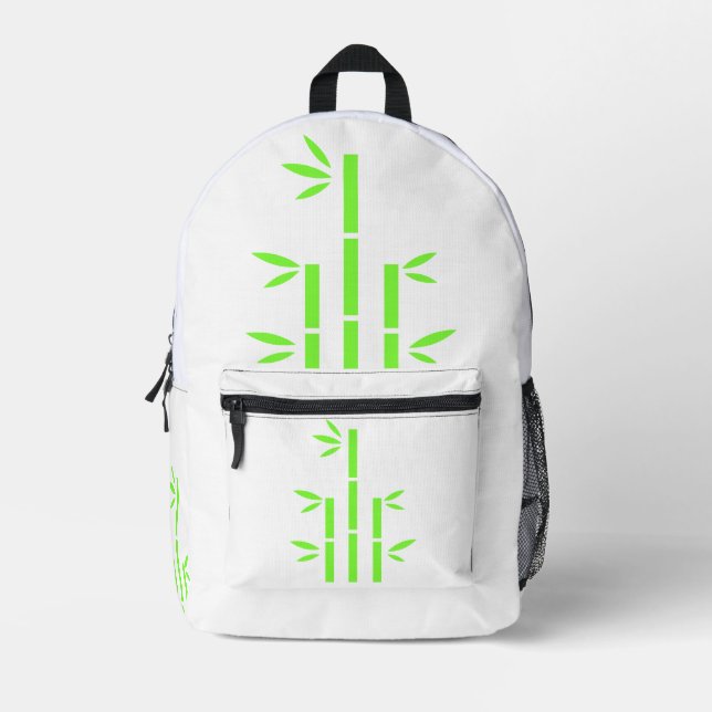 Rucksack(Weiß) Bedruckter Rucksack (Vorderseite)