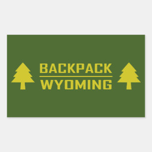 Rucksack Wyoming Rechteckiger Aufkleber