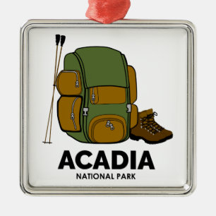 Rucksack zum Acadia Nationalpark Ornament Aus Metall