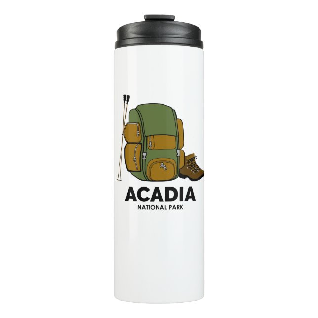 Rucksack zum Acadia Nationalpark Thermosbecher (Vorderseite)
