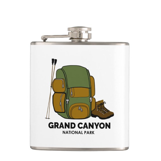 Rucksack zum Grand Canyon Nationalpark Flachmann (Vorderseite)