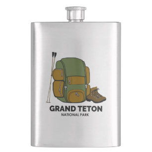 Rucksack zum Grand Teton Nationalpark Flachmann