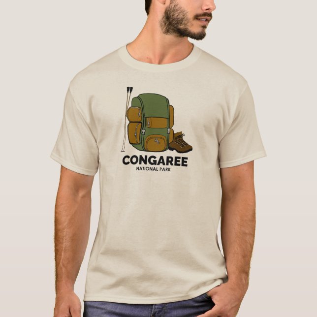 Rucksack zum Nationalpark Congaree T-Shirt (Vorderseite)