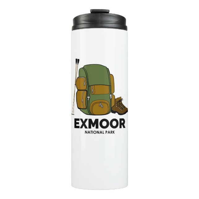 Rucksack zum Nationalpark Exmoor Thermosbecher (Vorderseite)