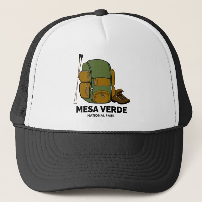 Rucksack zum Nationalpark Mesa Verde Truckerkappe (Vorderseite)