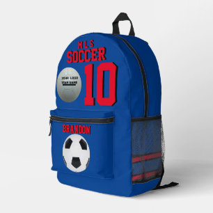 Rucksäcke aus dem Fußball, blau, personalisiert