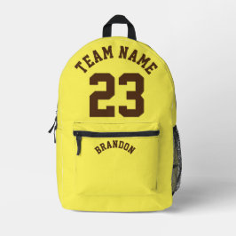 Rucksäcke Jungs Basketball-Sportschule gelb