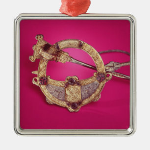 Rückseite der Tara-Brosche Silbernes Ornament