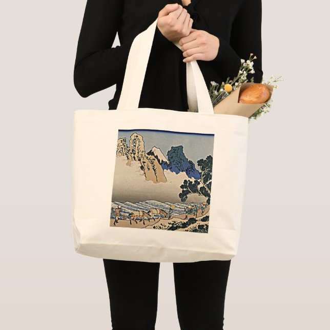 Rückseite des Fuji-Berges vom Minobu-Fluss Hokusai Jumbo Stoffbeutel (Vorderseite (Produkt))