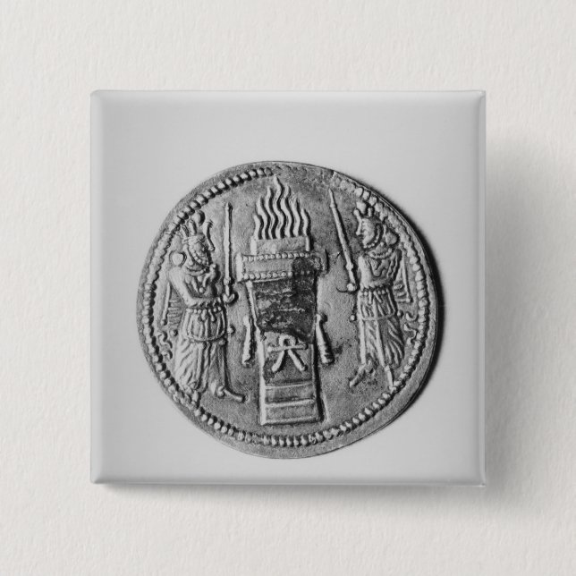 Rückseite einer Münze von Shapur II Button (Vorderseite)