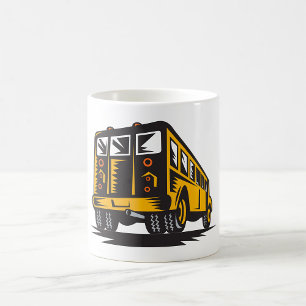 Rückseite eines Schulbusses Kaffeetasse
