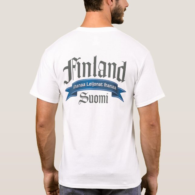 Rückseite Finnlands Ihanaa Leijonat T-Shirt (Rückseite)