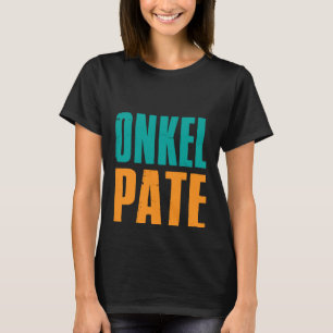 Rückseite Onkel Pate Held Pate Nichte und T-Shirt