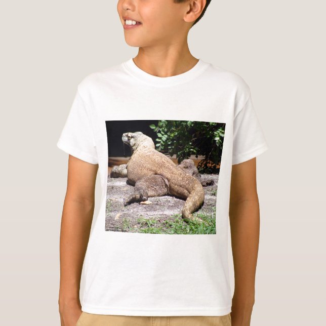 Rückseite von komodo Drachen T-Shirt (Vorderseite)