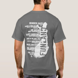 Rückseiten-T - Shirt Finnlands Funland Listen-4