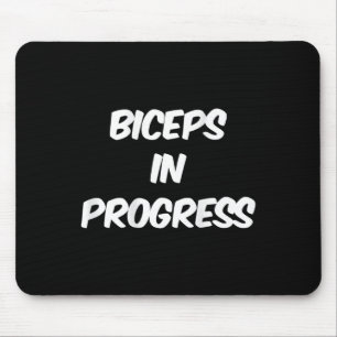 Rückseitendruck Funny Gym Humor Bizeps Gewinne Biz Mousepad