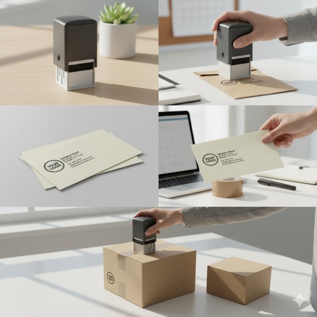 Rücksende-Adresse-Stempel | Selbstfärbendes Geschä Permastempel (Von Creator hochgeladen)