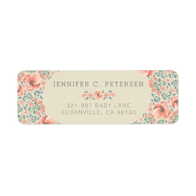 RÜCKSENDE-AUFKLEBER | Vintag Floral Storybook (Vorne)