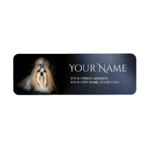 Rücksendeadresse-Aufkleber Shih Tzu
