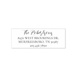 Rücksendeadresse benutzerdefinierter Familien Permastempel