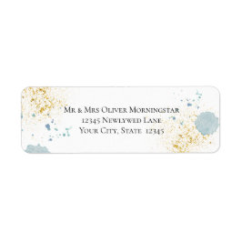 Rücksendeadresse | Blue and Gold Spritzer