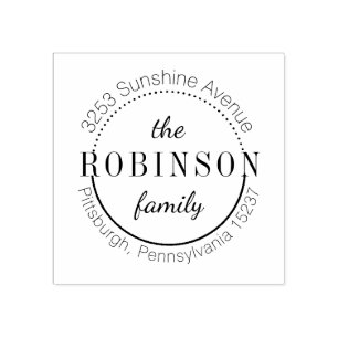 Rücksendeadresse Briefmarke Gummistempel