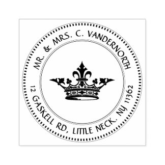 Rücksendeadresse Briefmarke Vintag Mittelalterlich Gummistempel