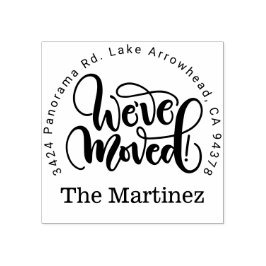 Rücksendeadresse Briefmarke Wir sind umgezogen, ne Gummistempel