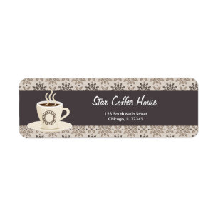 Rücksendeadresse-Café