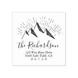 Rücksendeadresse der Bergskizze Gummistempel