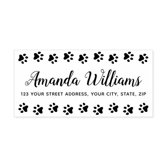 Rücksendeadresse der Druckrahmen einfügen Gummistempel (Prägung)